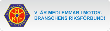 Vi är medlemmar i motorbranschens riksförbund